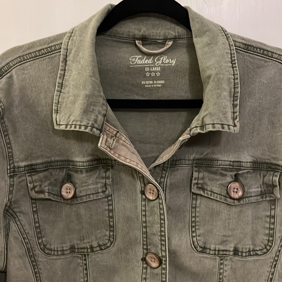 Faded Glory Olive Jacket (Women’s XL) - Picture 5 of 7